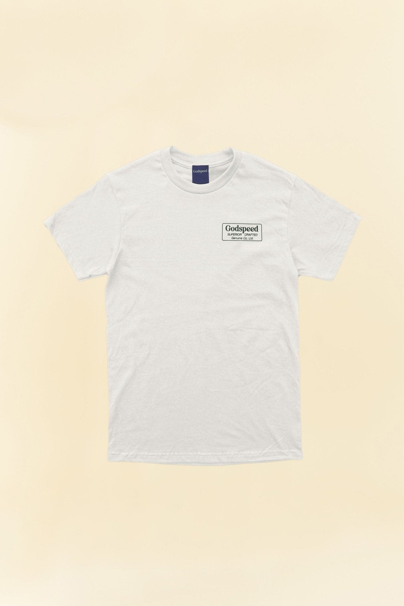 Godspeed 'Genuine' Heavyweight Organic T-Shirt - White -Godspeed - URAHARA