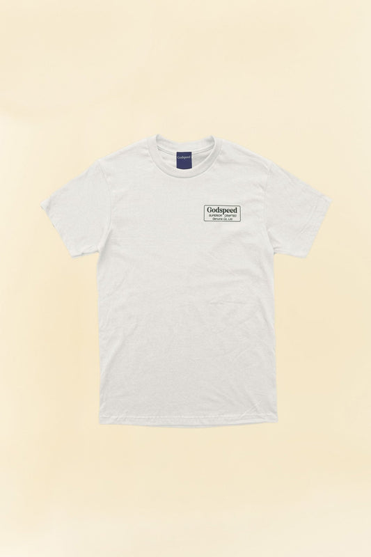 Godspeed 'Genuine' Heavyweight Organic T-Shirt - White -Godspeed - URAHARA