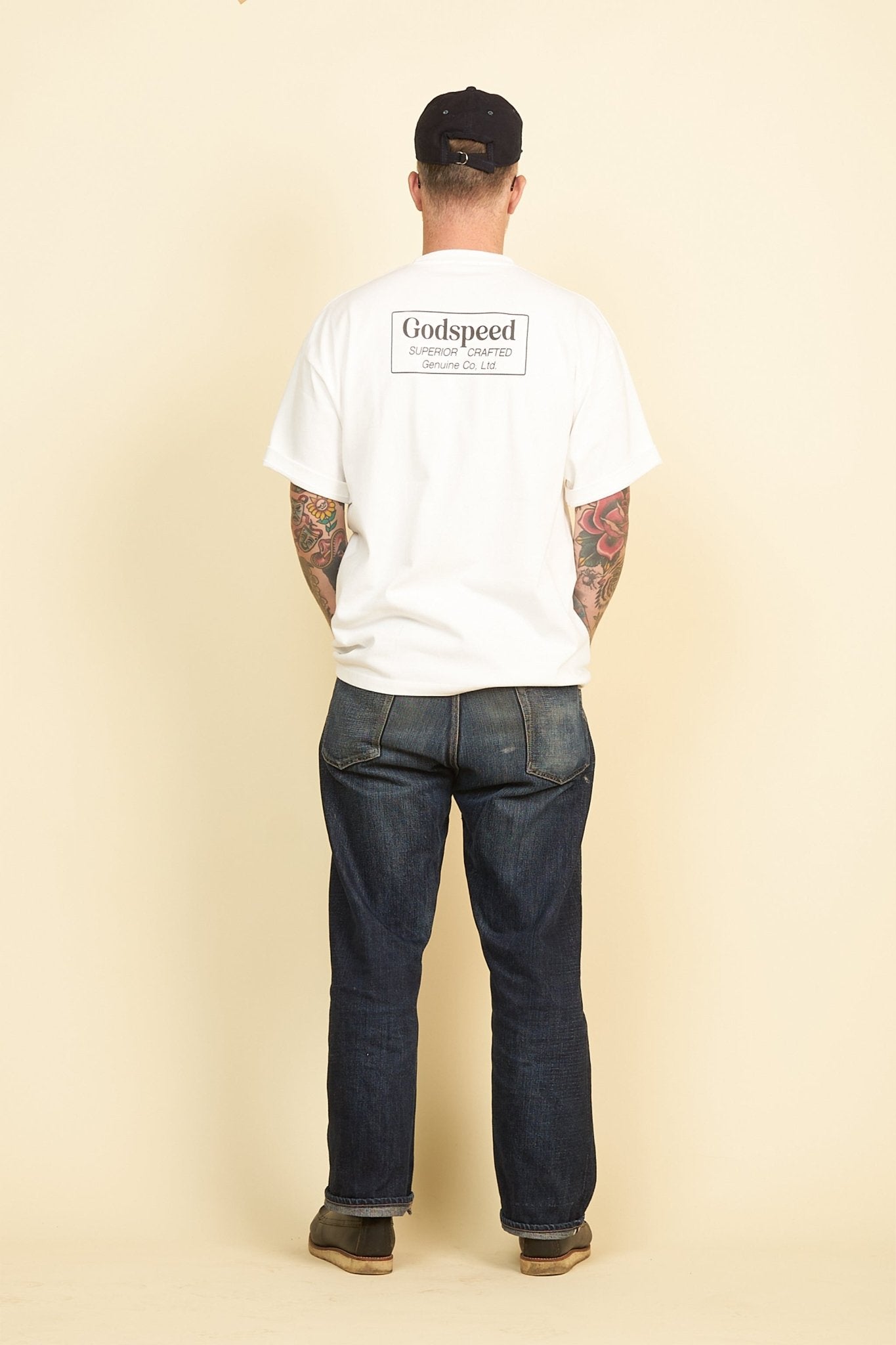 Godspeed 'Genuine' Heavyweight Organic T-Shirt - White -Godspeed - URAHARA