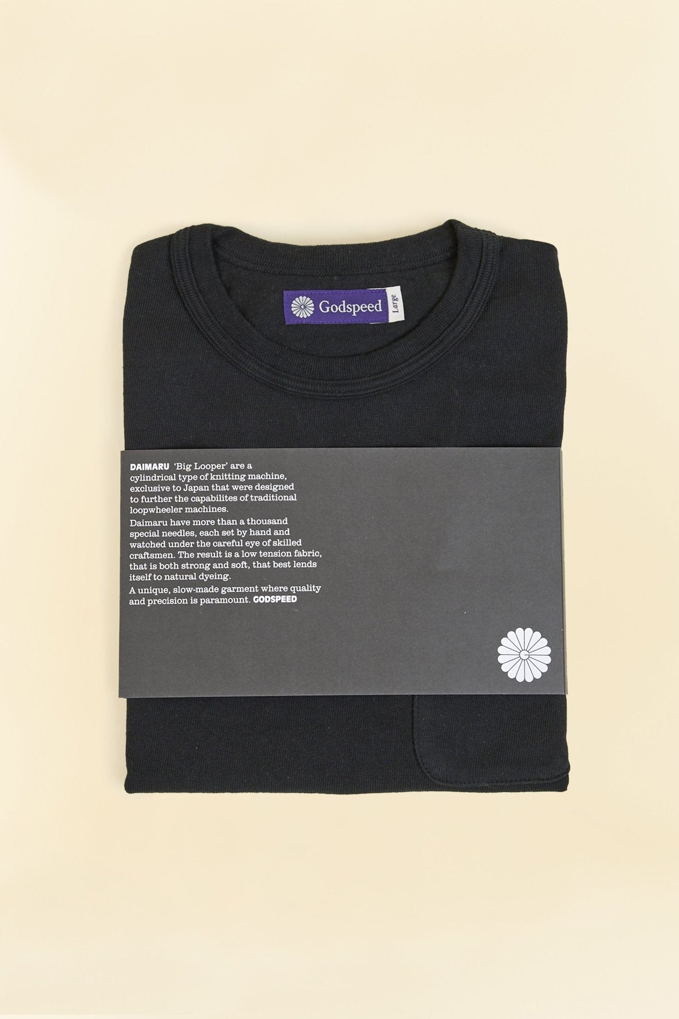 Godspeed Heavyweight Daimaru 10oz Pocket T-Shirt - Black - Godspeed - URAHARA