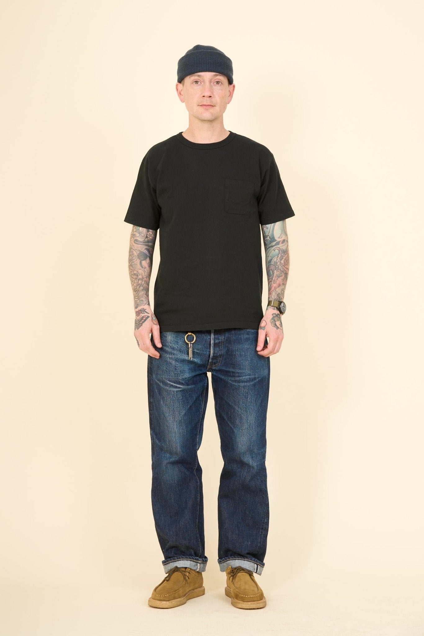 Godspeed Heavyweight Daimaru 10oz Pocket T-Shirt - Black - Godspeed - URAHARA