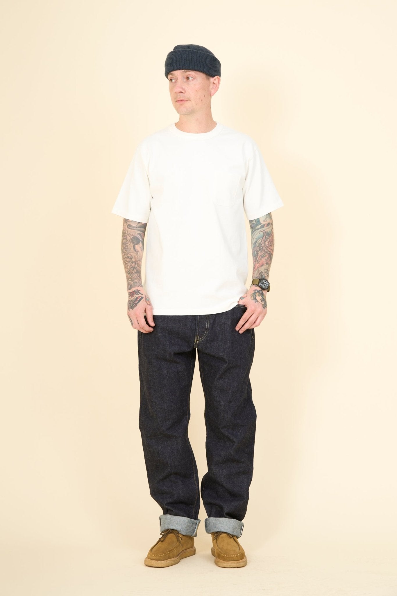 Godspeed Heavyweight Daimaru 10oz Pocket T-Shirt - Natural - Godspeed - URAHARA