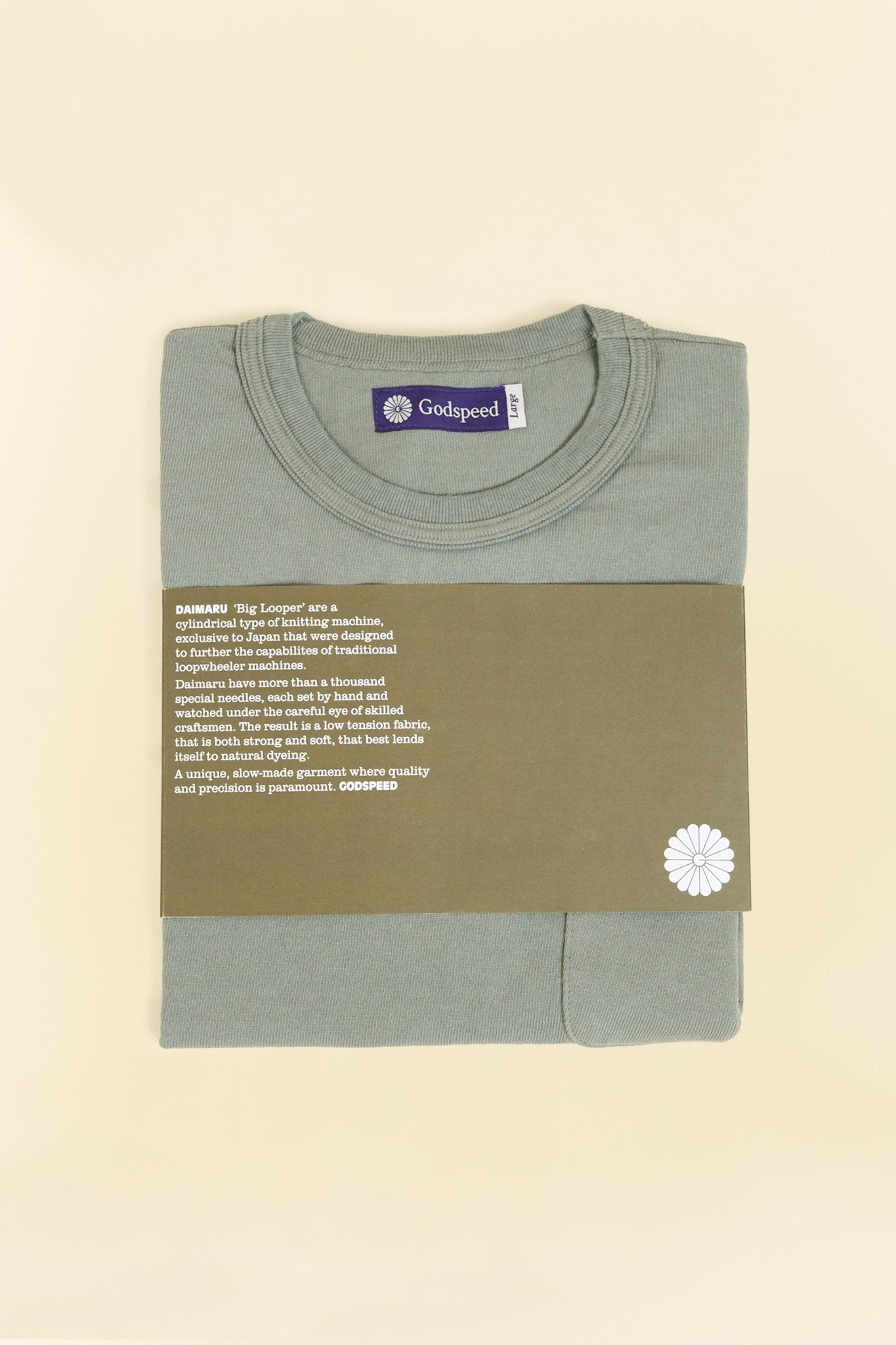 Godspeed Heavyweight Daimaru 10oz Pocket T-Shirt - Vintage Olive - Godspeed - URAHARA