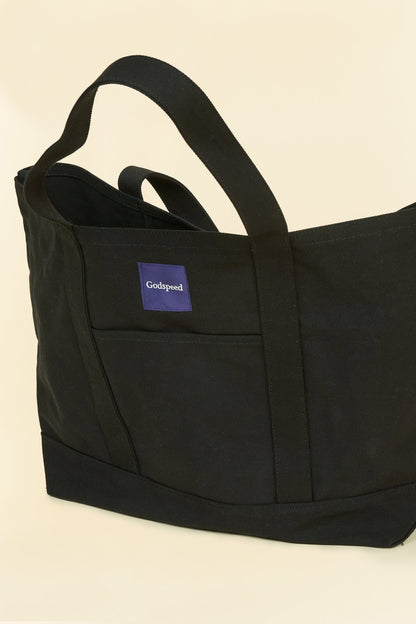 Godspeed Heavyweight Utility Tote Bag - Black -Godspeed - URAHARA