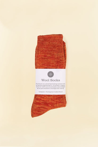 Godspeed Merino Wool Socks - Rust - Godspeed - URAHARA