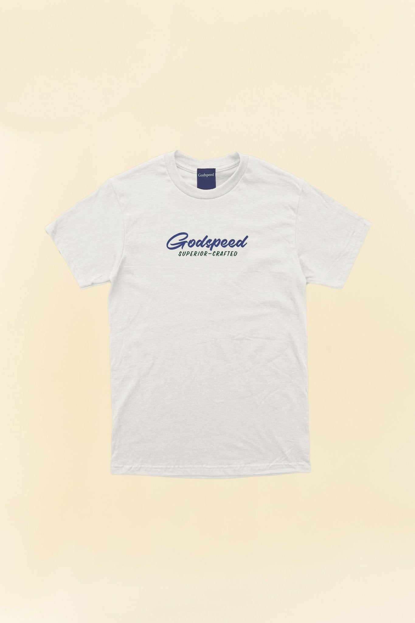 Godspeed 'Sign' Heavyweight Organic T-Shirt - White -Godspeed - URAHARA