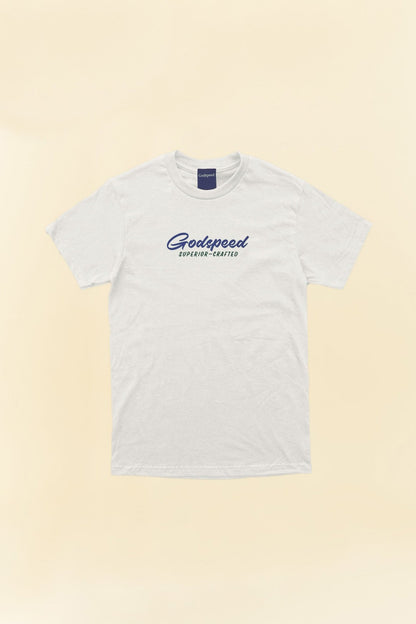 Godspeed 'Sign' Heavyweight Organic T-Shirt - White -Godspeed - URAHARA