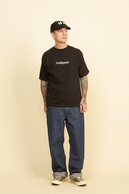 Godspeed 'Zenith' Heavyweight Organic T-Shirt - Black -Godspeed - URAHARA