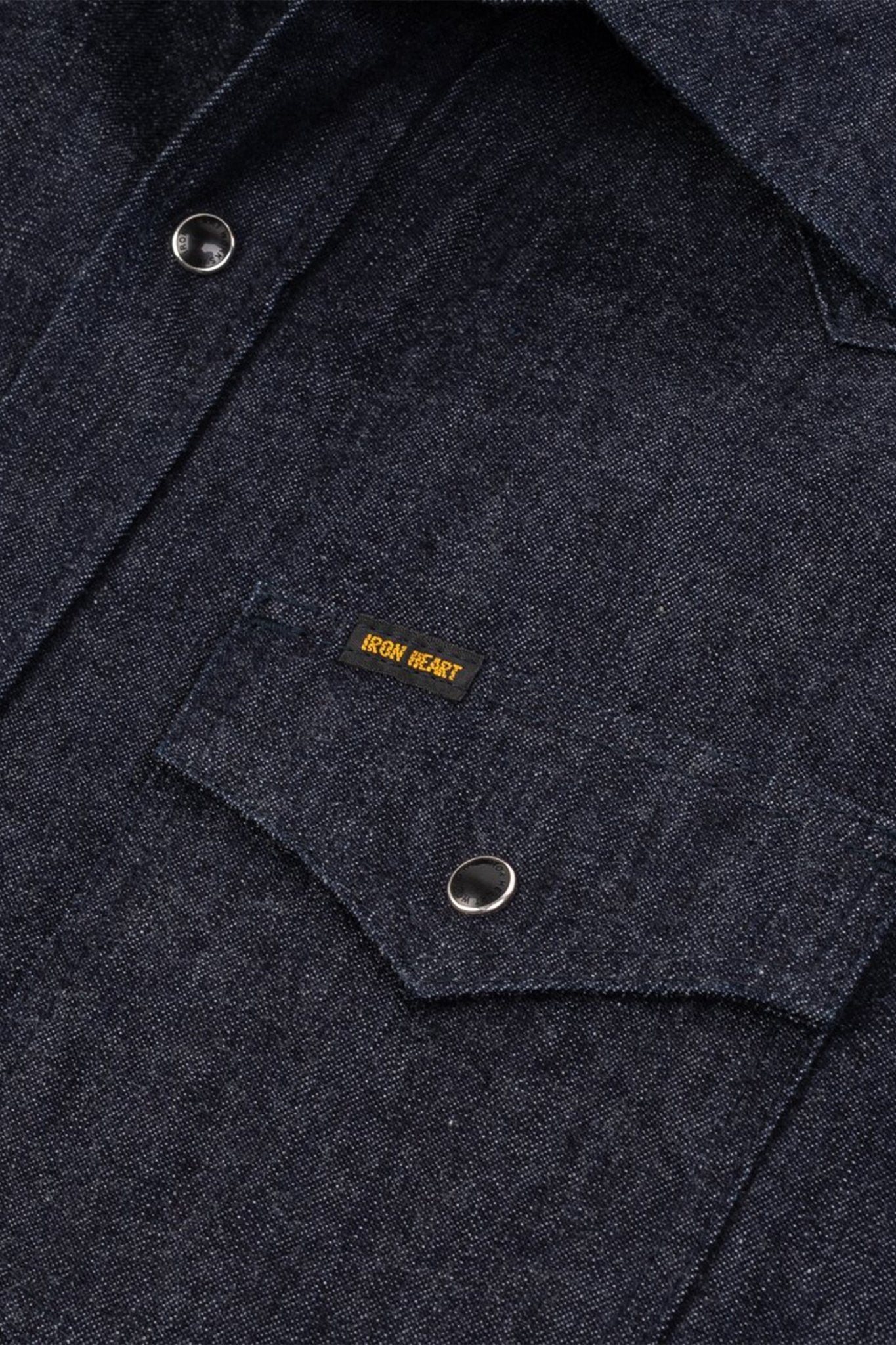 Iron Heart 10oz Selvedge Denim Western Shirt - Indigo - Iron Heart - URAHARA