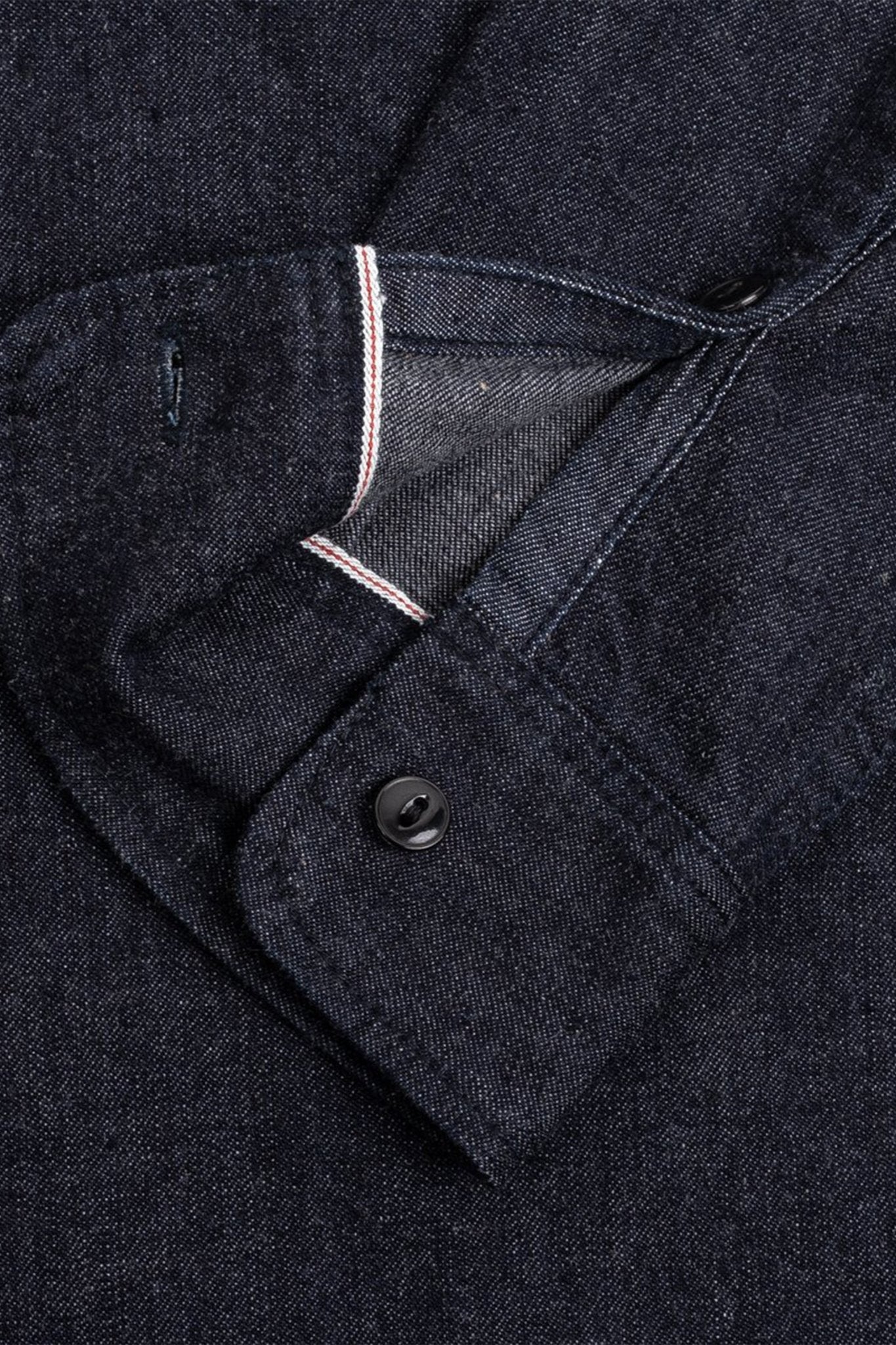 Iron Heart 10oz Selvedge Tonal Denim Work Shirt - Indigo - Iron Heart - URAHARA