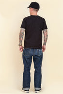 Iron Heart 11oz Cotton Knit Crew Neck T-Shirt - Black - Iron Heart - URAHARA