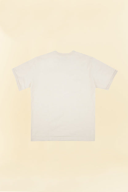 Iron Heart 11oz Cotton Knit Crew Neck T-Shirt - Cream - Iron Heart - URAHARA