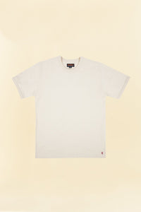Iron Heart 11oz Cotton Knit Crew Neck T-Shirt - Cream - Iron Heart - URAHARA