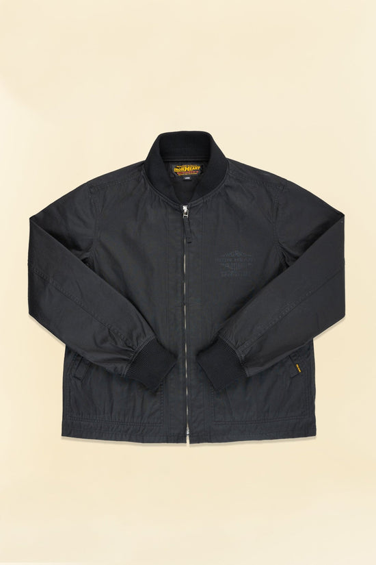 Iron Heart 7oz Rubber Wax Coated Windbreaker - Black