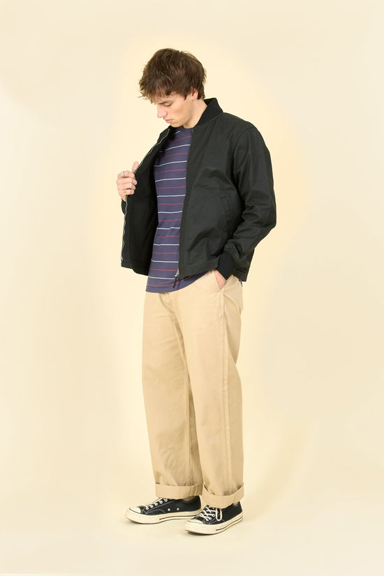 Iron Heart 7oz Rubber Wax Coated Windbreaker - Black