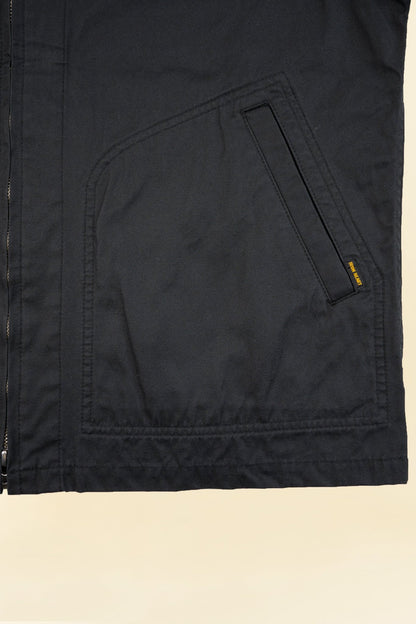 Iron Heart 7oz Rubber Wax Coated Windbreaker - Black - Iron Heart - URAHARA
