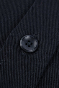 Iron Heart 9oz Cotton Linen Work Shirt - Black - Iron Heart - URAHARA