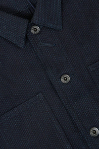 Japan Blue 11oz Sashiko Chore Coat - Indigo - Japan Blue - URAHARA