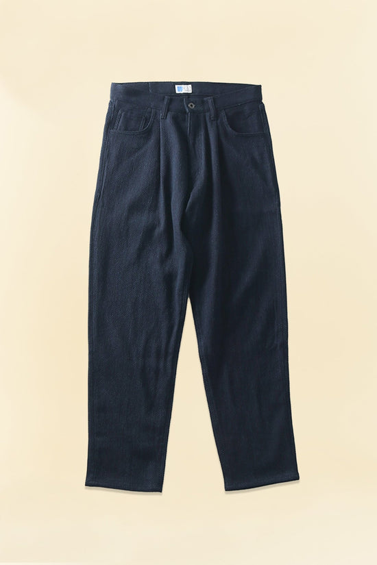Japan Blue 11oz Sashiko Wide Tapered Pants - Indigo