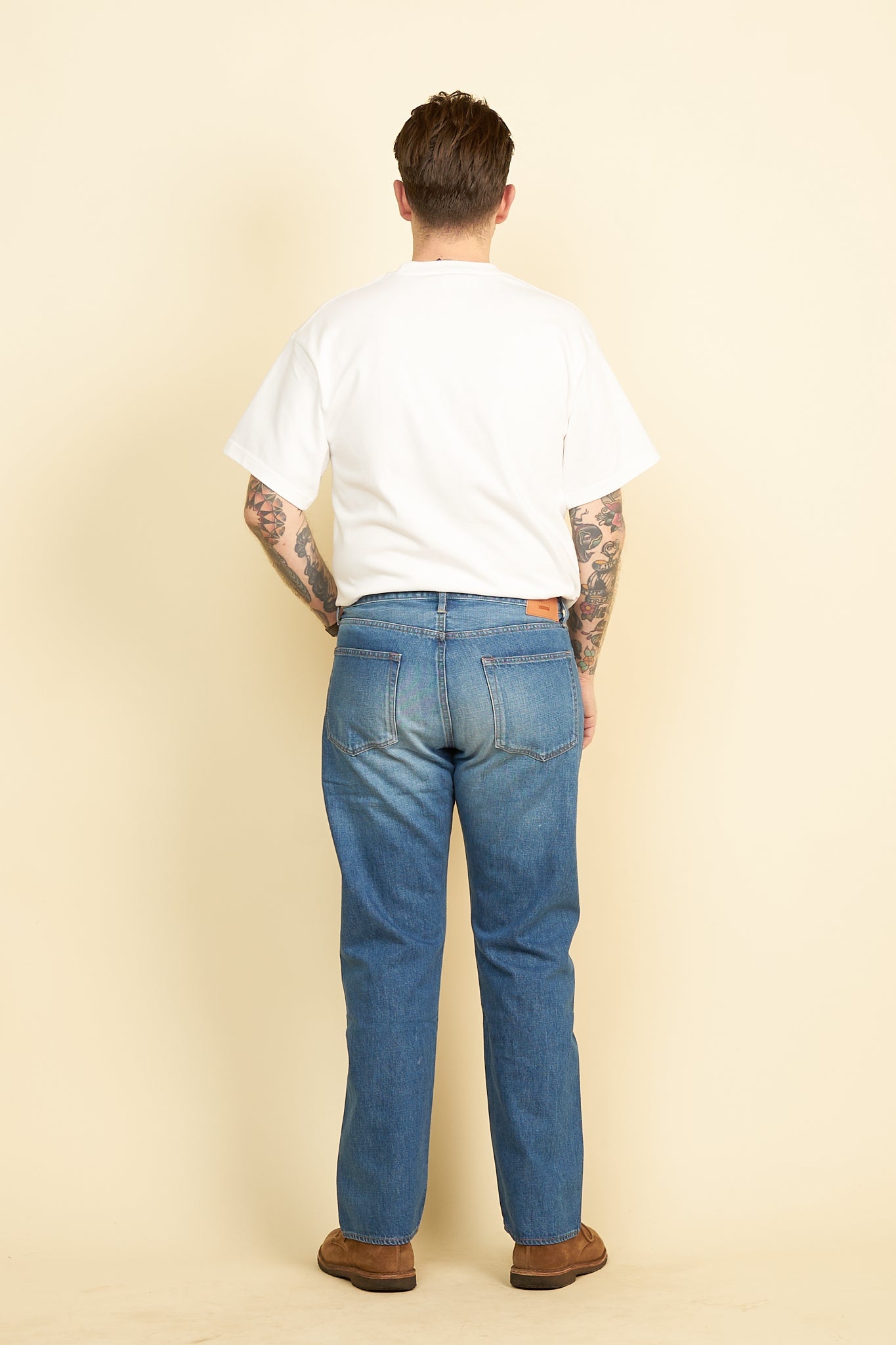 Japan Blue J401 US Classic Straight Mid Wash Selvedge Denim - 14.8oz - Japan Blue - URAHARA