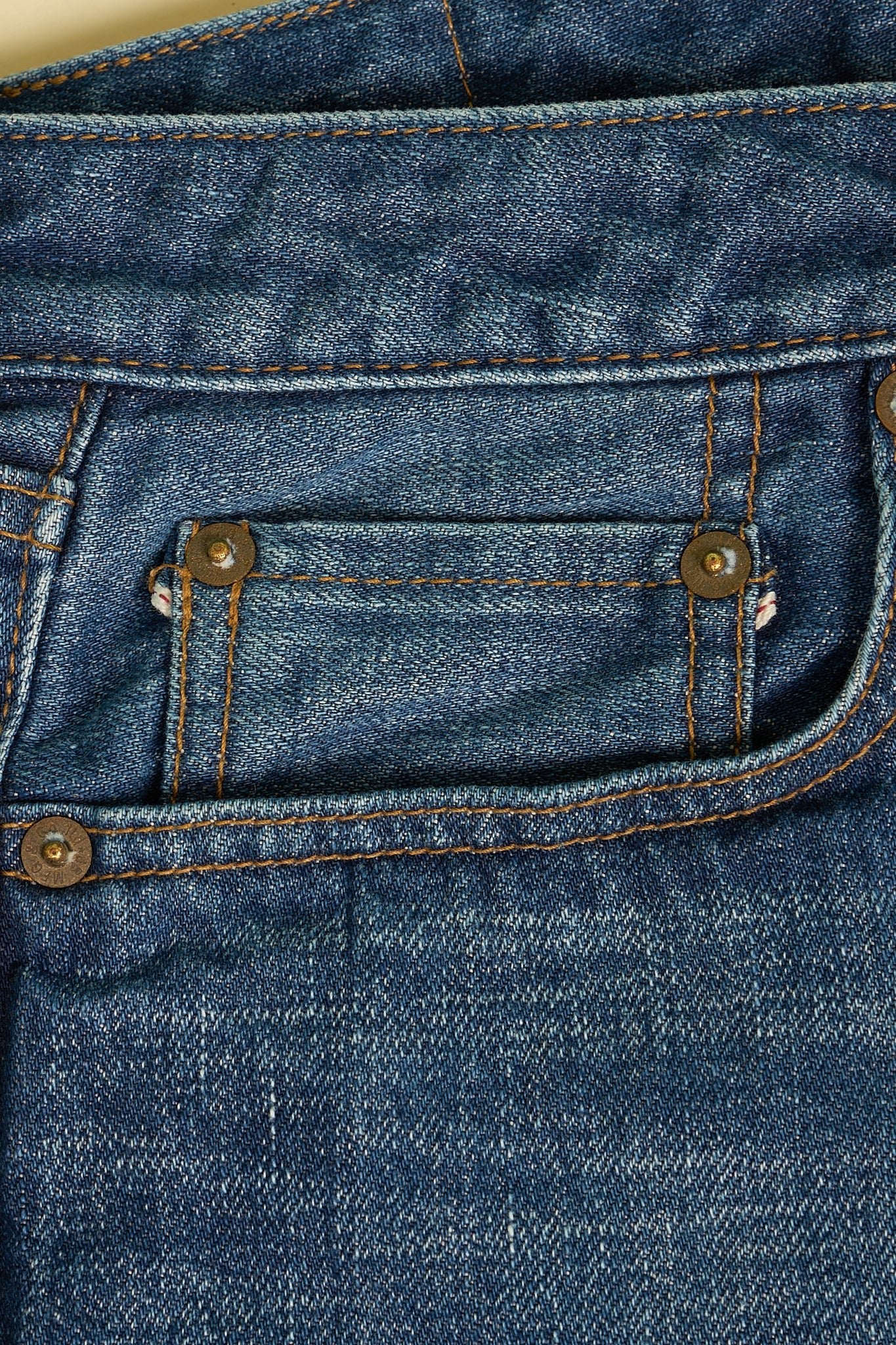 Japan Blue J404 Africa Classic Straight Mid Wash Selvedge Denim - 12.5oz -Japan Blue - URAHARA