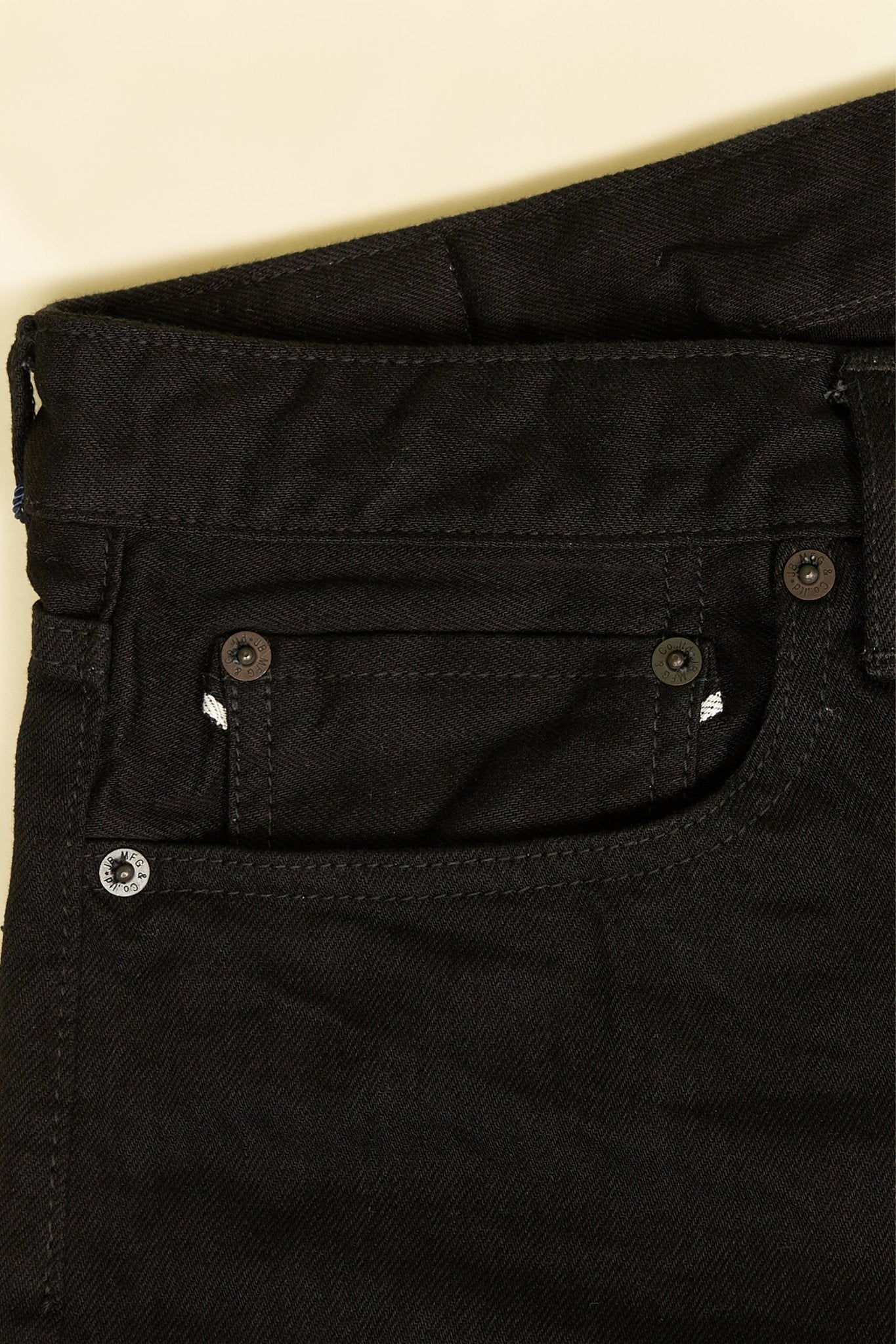 Japan Blue J414 Black Classic Straight Selvedge Denim - 14oz -Japan Blue - URAHARA