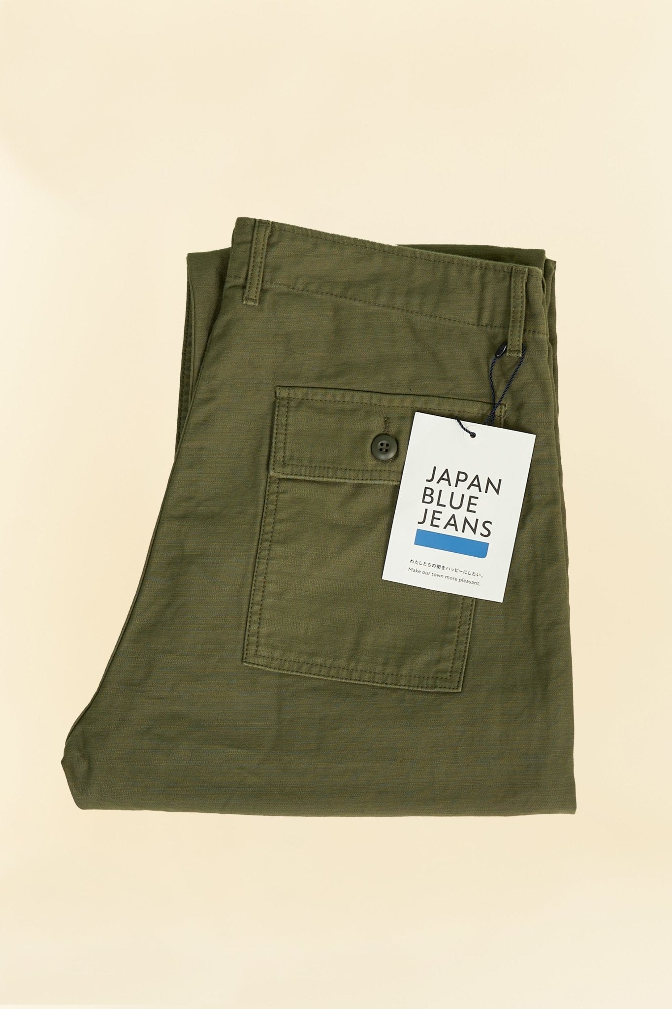 Japan Blue Modern Military Baker Pants -Japan Blue - URAHARA