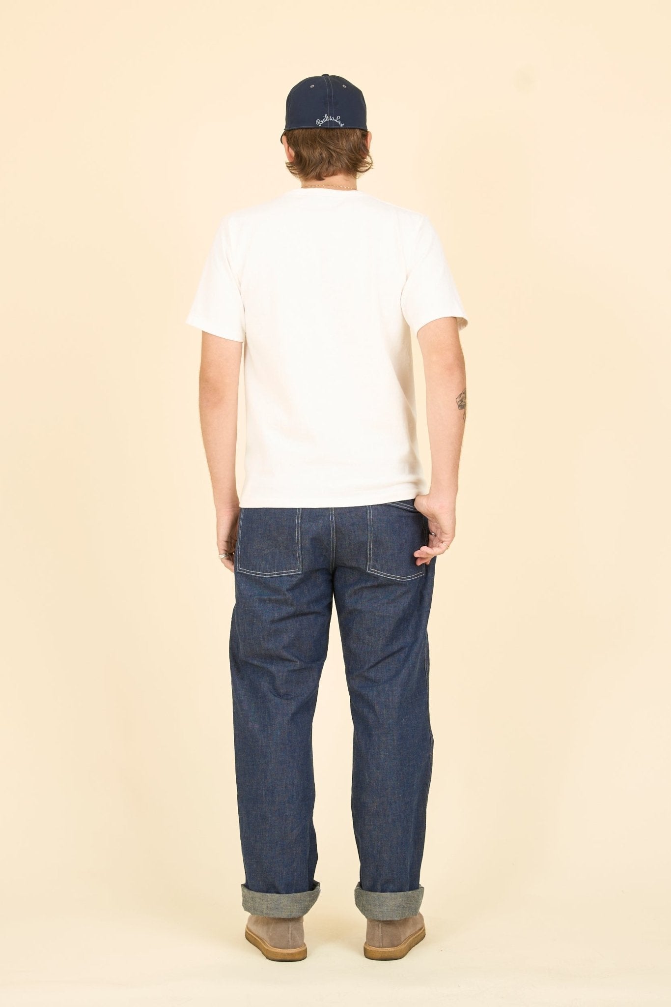 Japan Blue Wide Carpenter Pants - 10oz Denim - Japan Blue - URAHARA