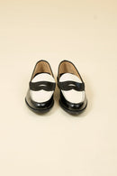 Kenford Shoes Combi Loafer - Black / White - Kenford Shoes - URAHARA