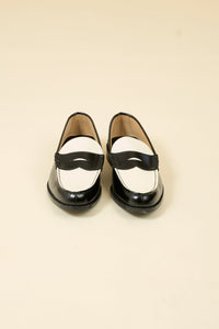 Kenford Shoes Combi Loafer - Black / White - Kenford Shoes - URAHARA