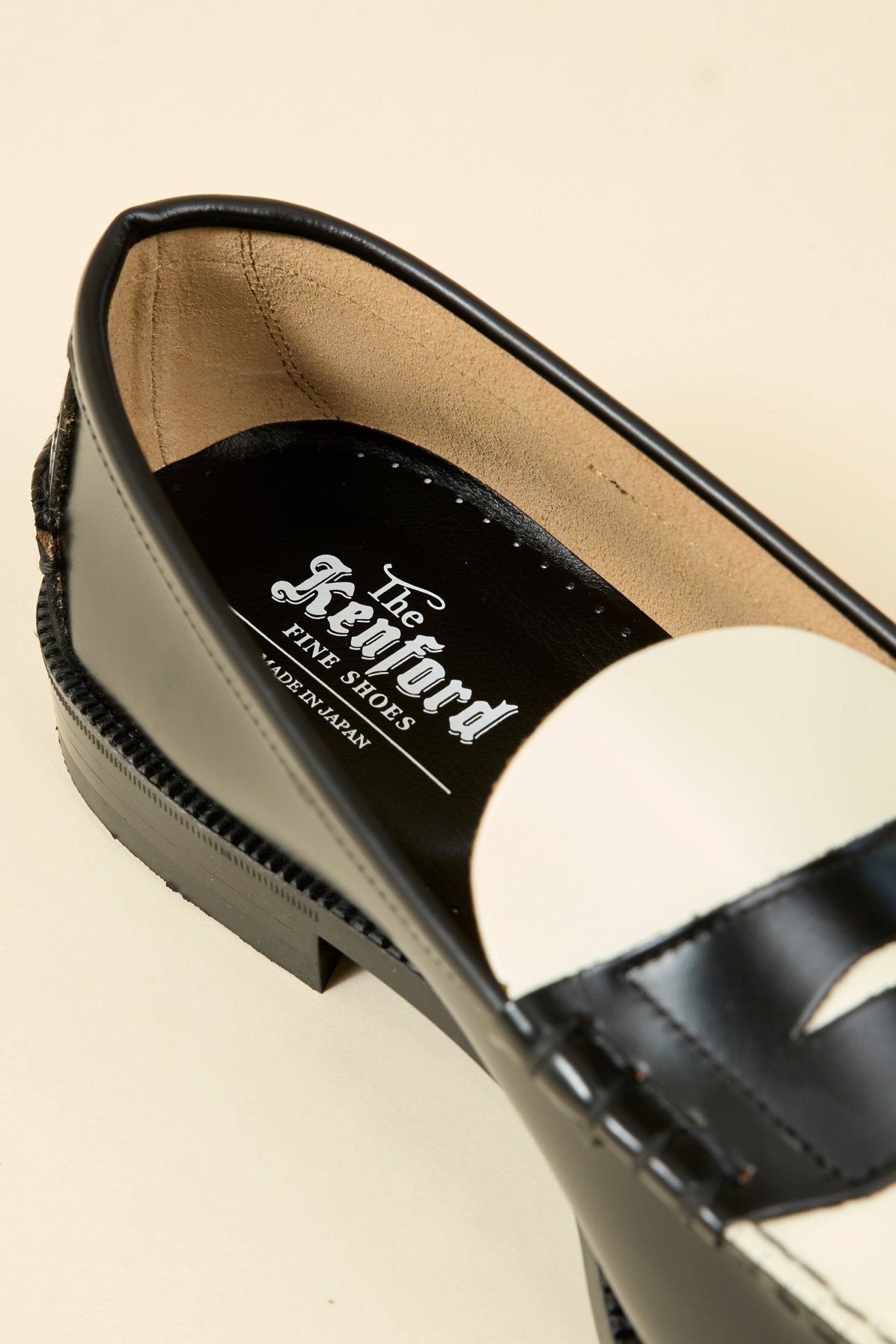 Kenford Shoes Combi Loafer - Black / White - Kenford Shoes - URAHARA