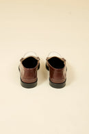 Kenford Shoes Combi Loafer - Dark Brown / White - Kenford Shoes - URAHARA
