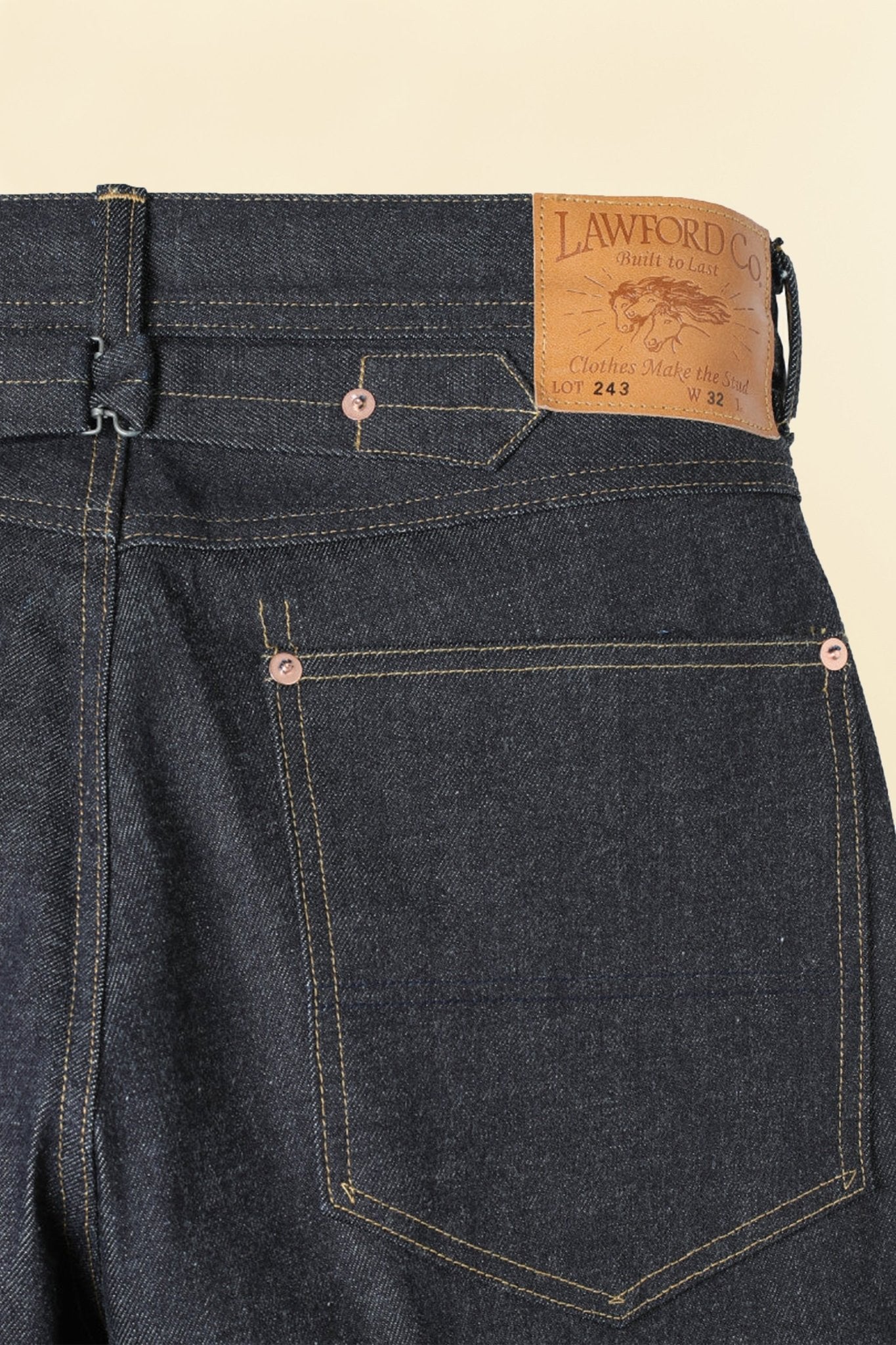 Lawford Lot.243 Buckle - back Five Pocket Denim Pants - 13.5oz - Lawford - URAHARA