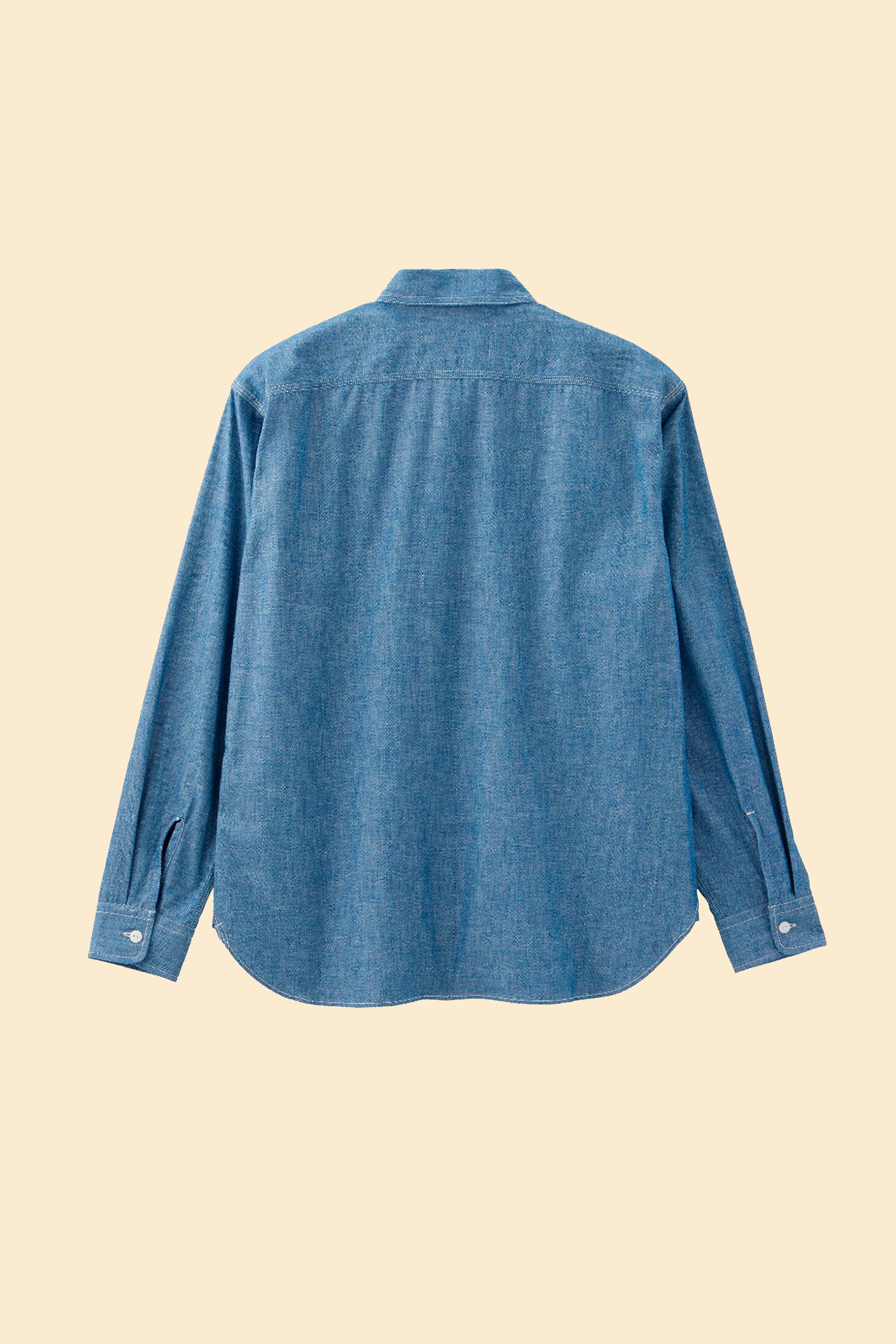 MOMOTARO JEANS Triple Stitch Chambray Shirt