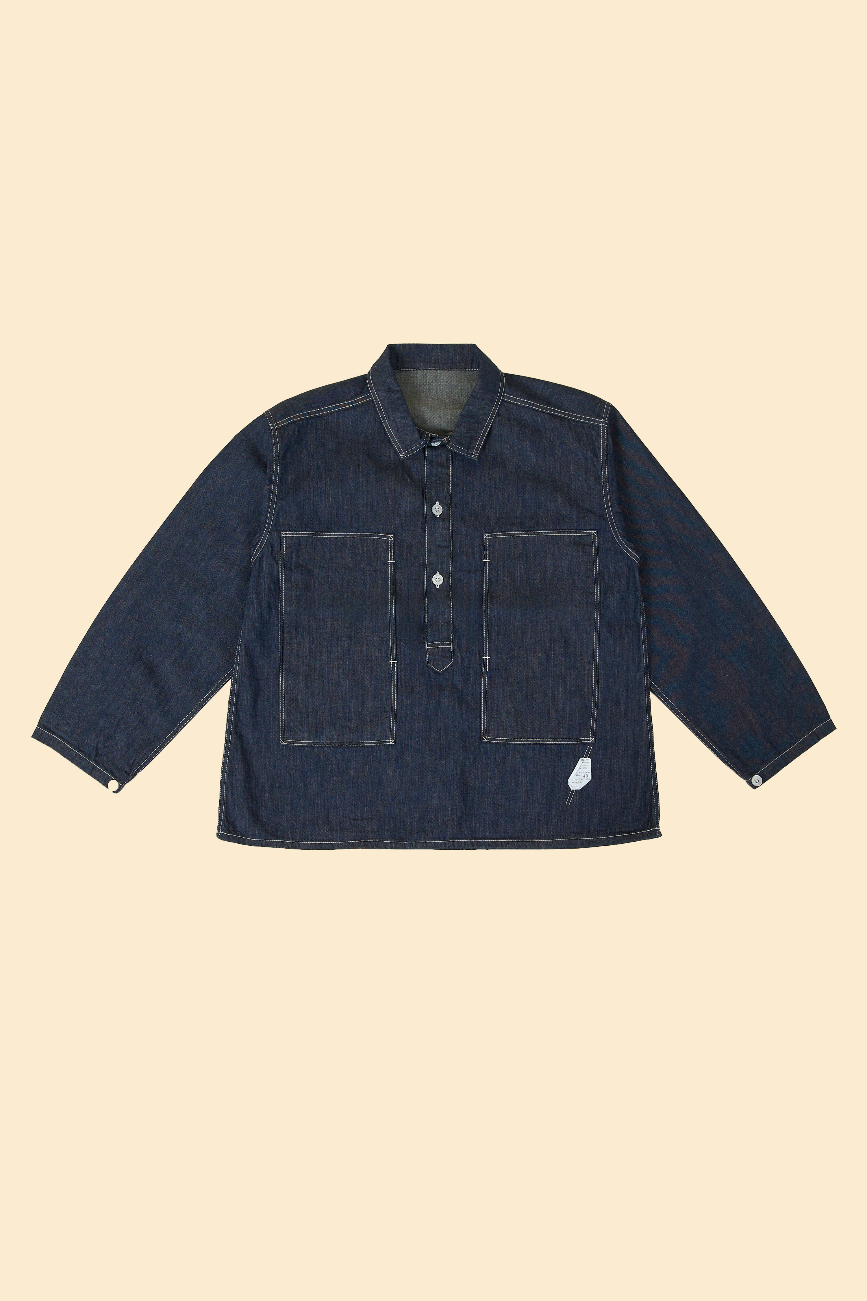 TCB Jeans Catface Pullover Shirt - Indigo