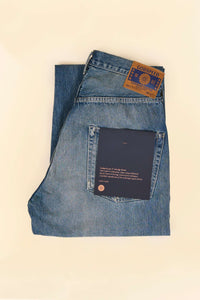 Godspeed 1950uv - 13oz Vintage Wash Selvedge Denim with environmentally friendly label
