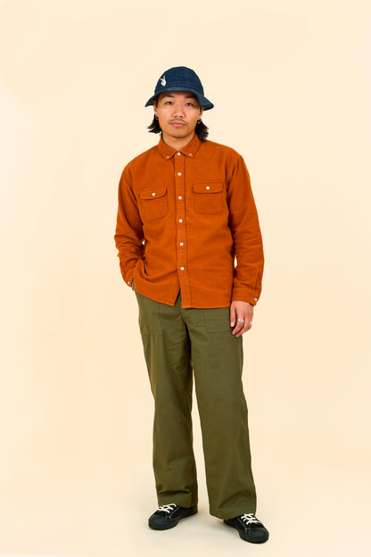 Rats Moleskin B.D Shirt - Orange