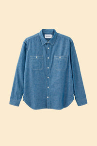 MOMOTARO JEANS Triple Stitch Chambray Shirt