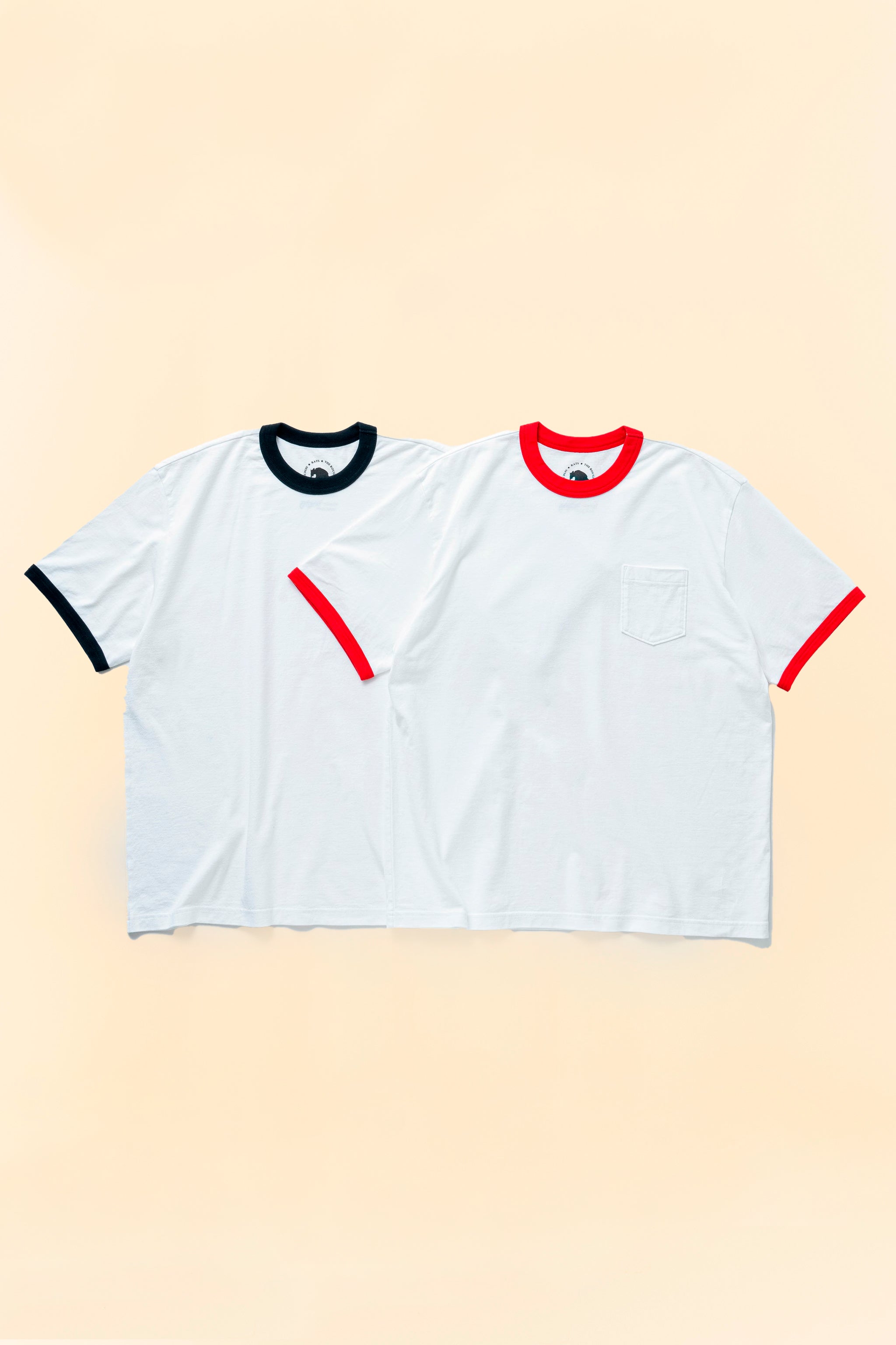 Rats Trim Pocket T-Shirt - White/Black