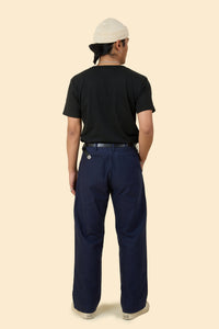 Japan Blue Jeans Wide Fit Trousers - Navy