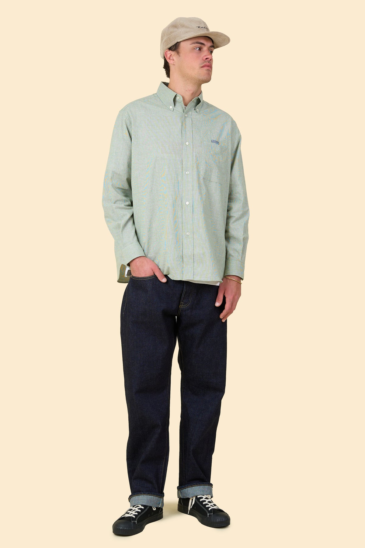 Radiall Integra Button Down Shirt - Green