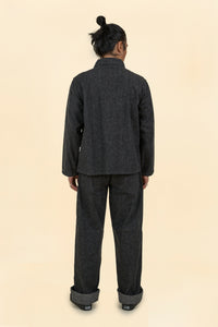 TCB Catface Jacket 10.2oz Denim - Black