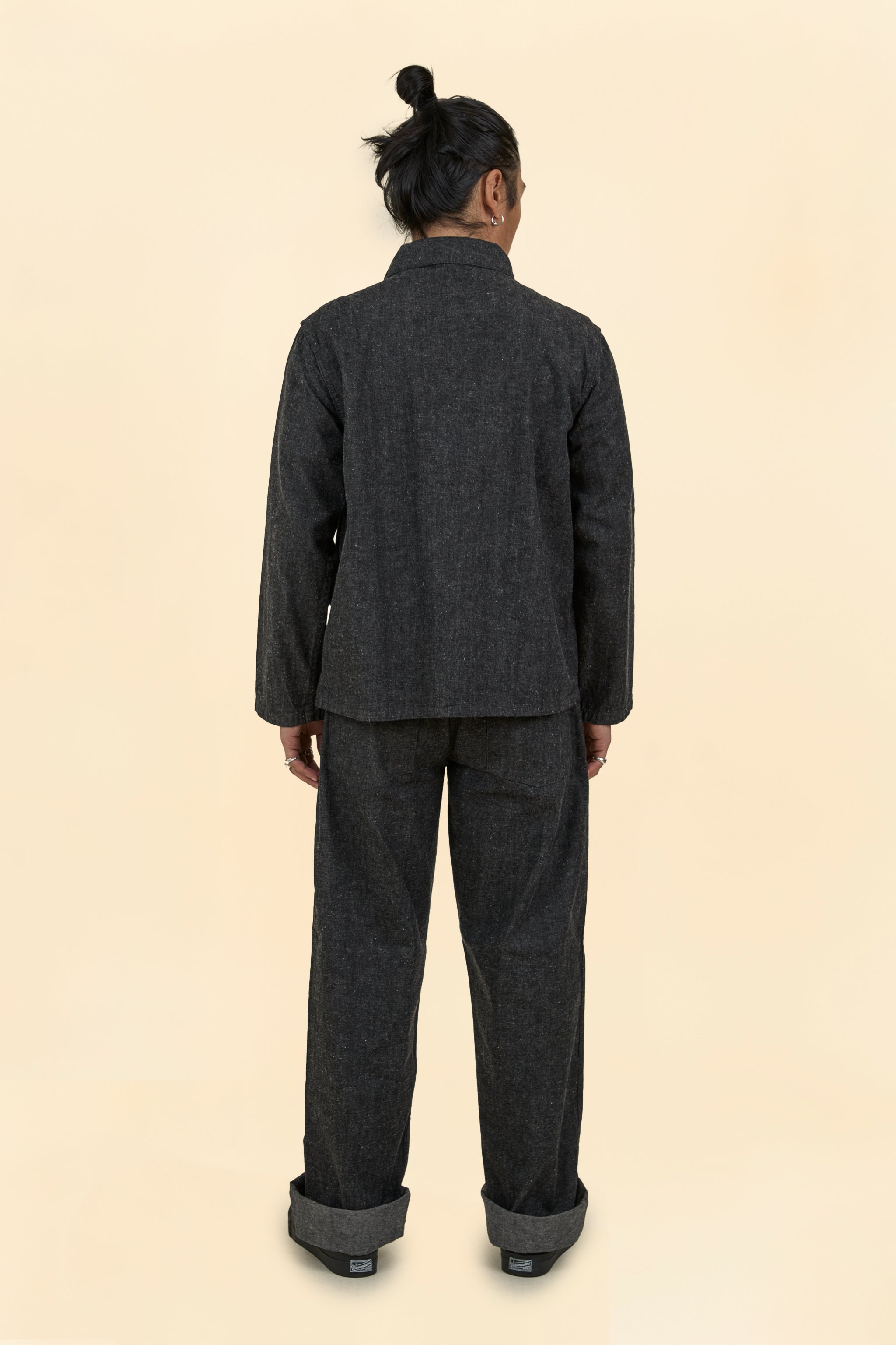 TCB Catface Jacket 10.2oz Denim - Black