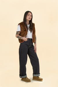 Women's MOMOTARO JEANS #410 Standard Wide Denim - 14.7oz