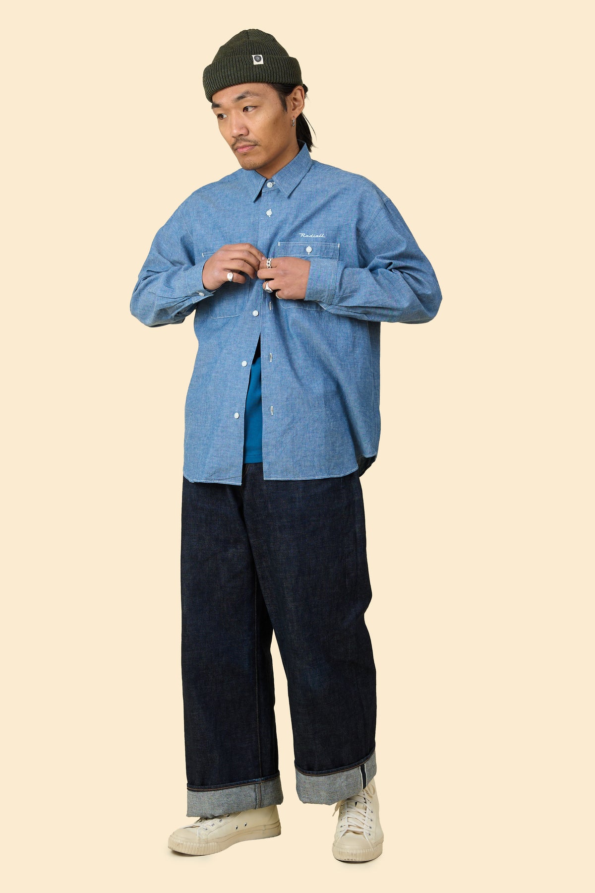 Radiall Powerglide Long Sleeve Shirt - Indigo
