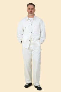 Radiall Chev Wide Fit Carpenter Pants - White