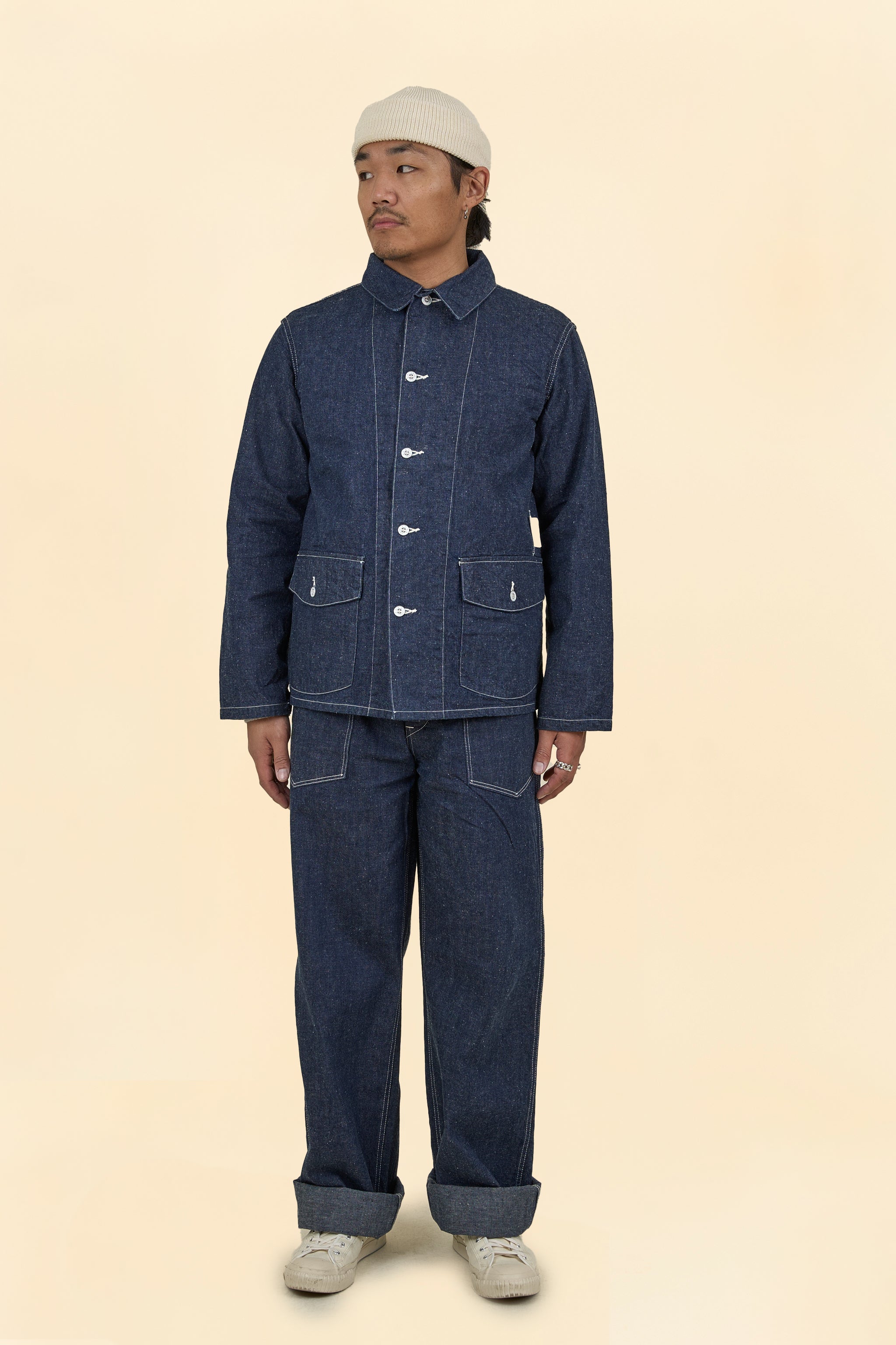 TCB Catface Jacket 10.2oz Denim - Indigo