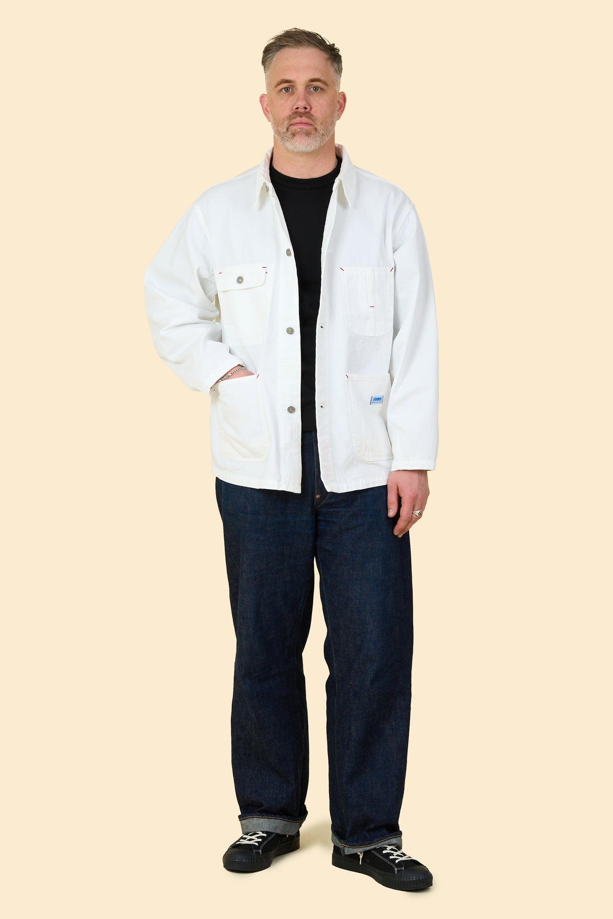 Radiall Chev Carpenter Jacket - White