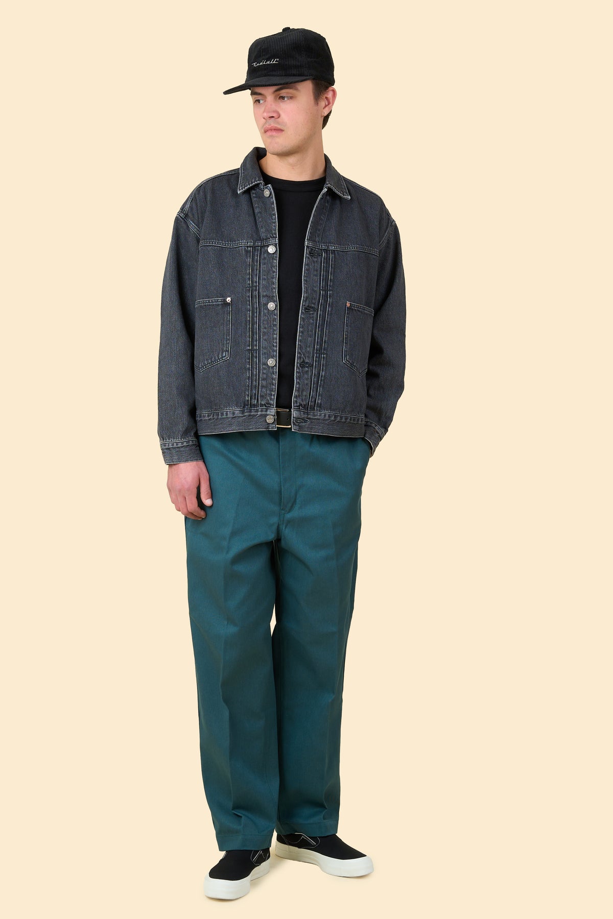 Radiall Classic 350 Top Trucker Jacket - Light Black