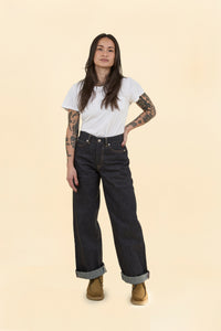 Women's MOMOTARO JEANS #410 Standard Wide Denim - 14.7oz